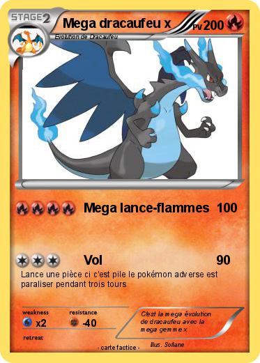 Pokemon Mega dracaufeu x