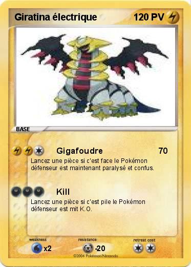 Pokemon Giratina électrique