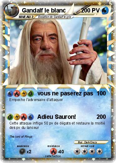 Pokemon Gandalf le blanc