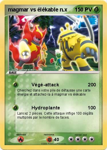 Pokemon magmar vs élékable n.x