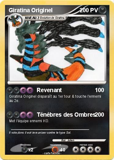 Pokemon Giratina Originel
