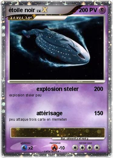 Pokemon étoile noir