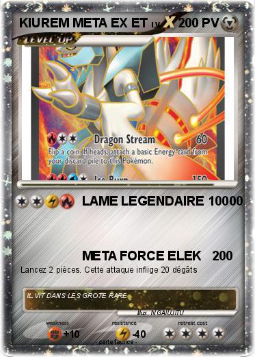 Pokemon KIUREM META EX ET