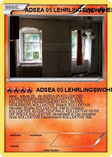 Pokemon ADSEA 05 LEHRLINGSWOHNHEIM IME