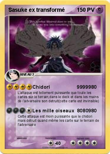 Pokemon Sasuke ex transformé