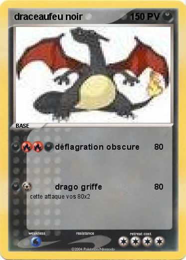 Pokemon draceaufeu noir