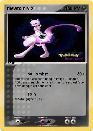Pokemon mewto niv X
