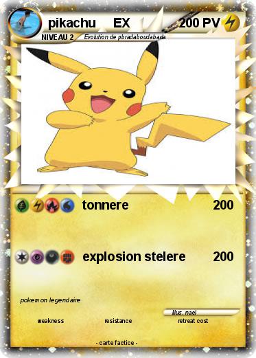 Pokemon pikachu     EX