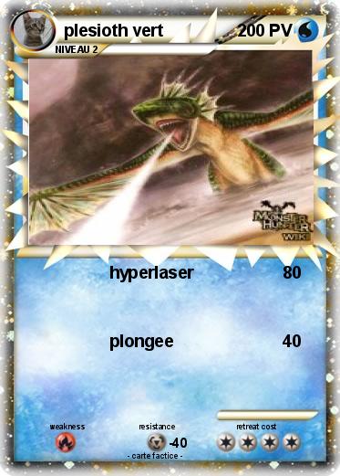 Pokemon plesioth vert