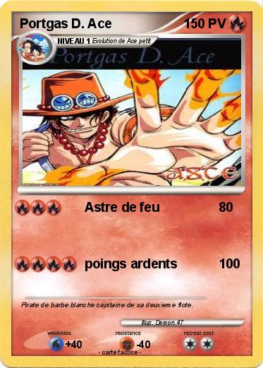 Pokemon Portgas D. Ace