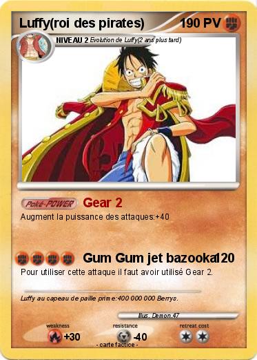 Pokemon Luffy(roi des pirates)