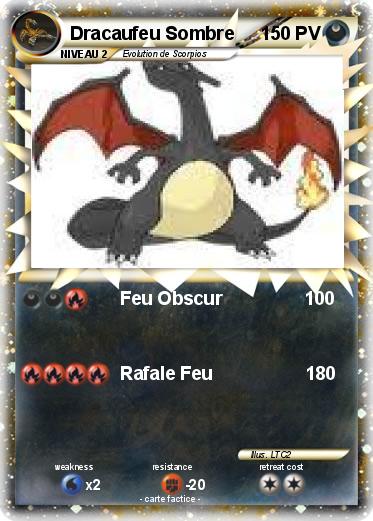 Pokemon Dracaufeu Sombre