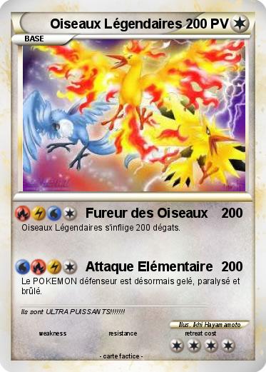 Pokemon Oiseaux Légendaires