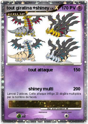 Pokemon tout giratina +shiney