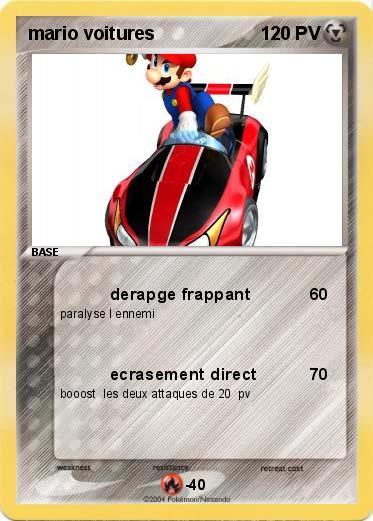 Pokemon mario voitures