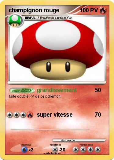 Pokemon champignon rouge