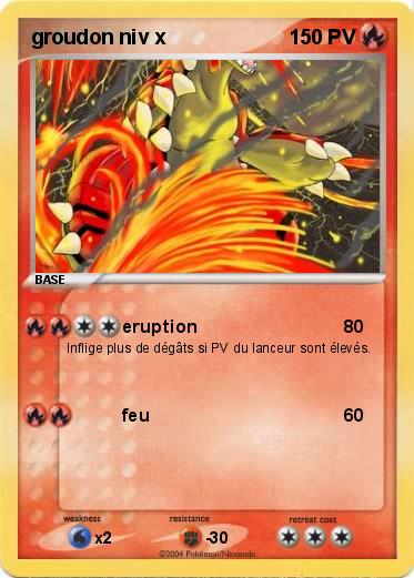 Pokemon groudon niv x