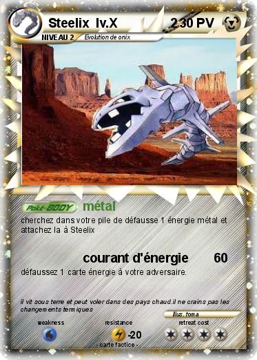 Pokemon Steelix  lv.X               2