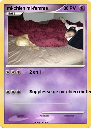 Pokemon mi-chien mi-femme