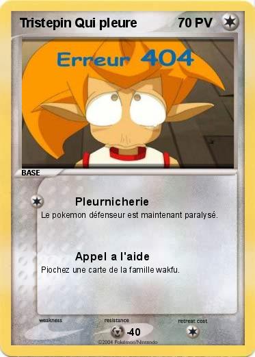 Pokemon Tristepin Qui pleure