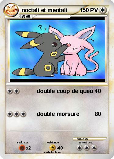 Pokemon noctali et mentali