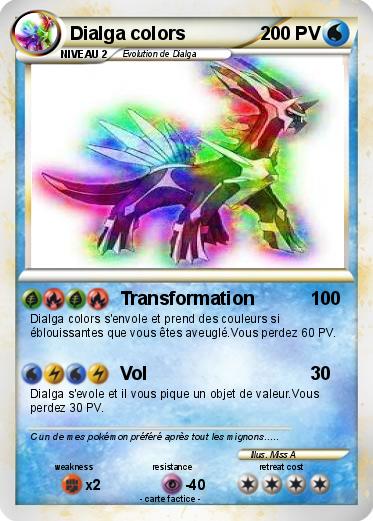 Pokemon Dialga colors