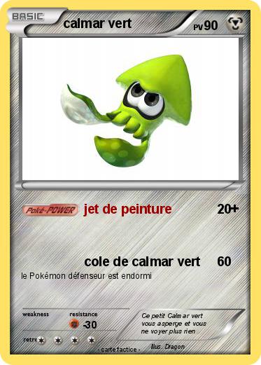 Pokemon calmar vert