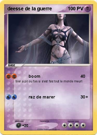 Pokemon deesse de la guerre