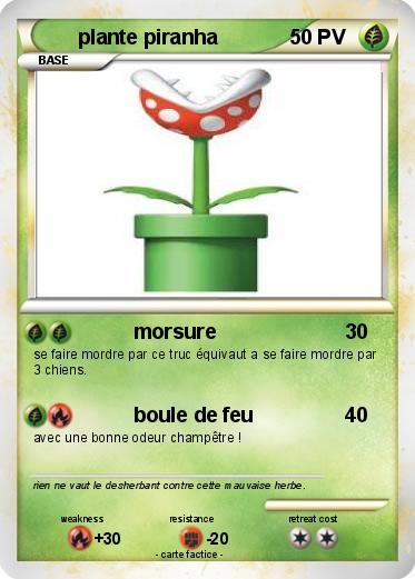 Pokemon plante piranha