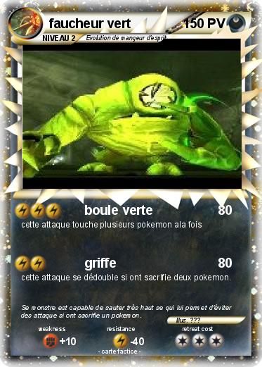 Pokemon faucheur vert
