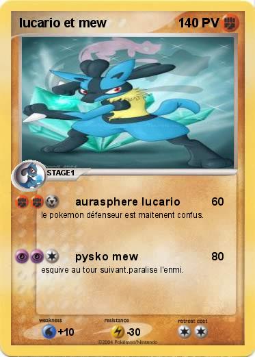 Pokemon lucario et mew