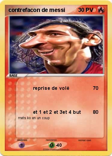 Pokemon contrefacon de messi