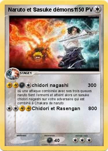 Pokemon Naruto et Sasuke démons1