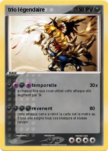 Pokemon trio légendaire