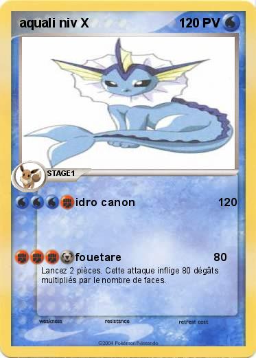 Pokemon aquali niv X