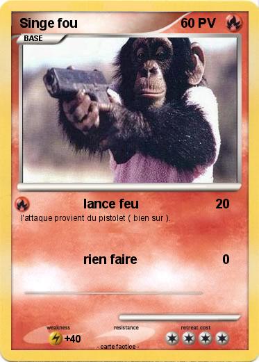 Pokemon Singe fou