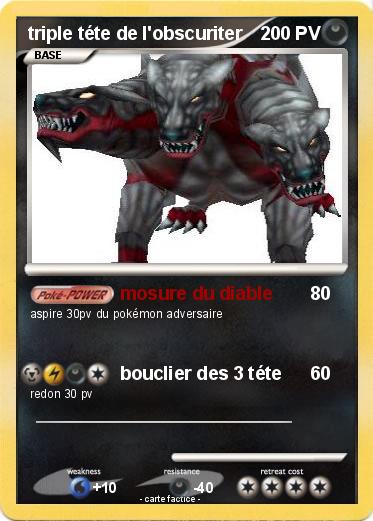 Pokemon triple téte de l'obscuriter