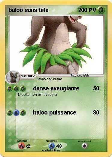 Pokemon baloo sans tete