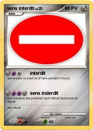 Pokemon sens interdit