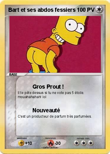 Pokemon Bart et ses abdos fessiers