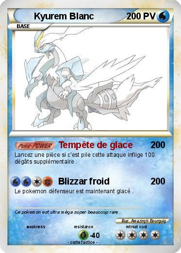 Pokemon Kyurem Blanc