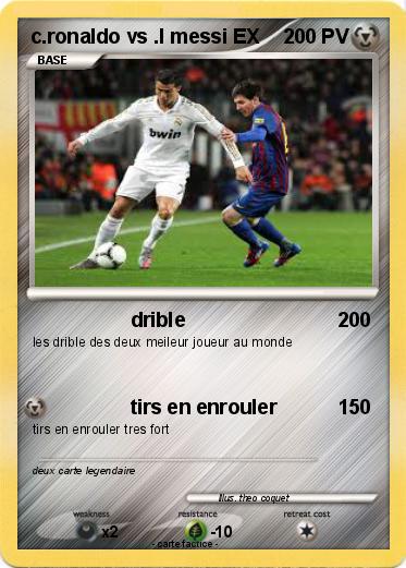 Pokemon c.ronaldo vs .l messi EX