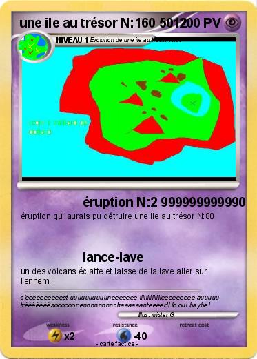 Pokemon une ile au trésor N:160 5012
