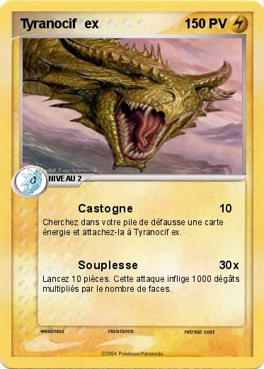 Pokemon Tyranocif  ex