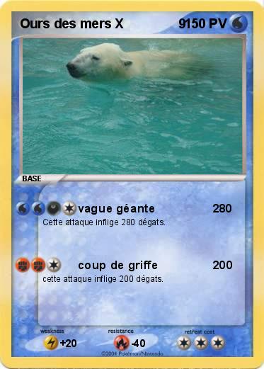 Pokemon Ours des mers X               9