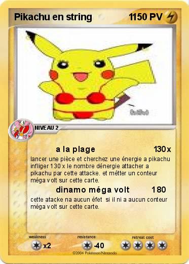 Pokemon Pikachu en string              1