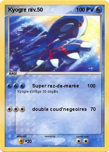 Pokemon Kyogre niv.50