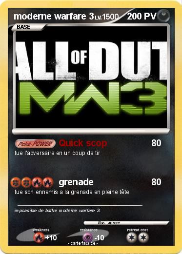 Pokemon moderne warfare 3