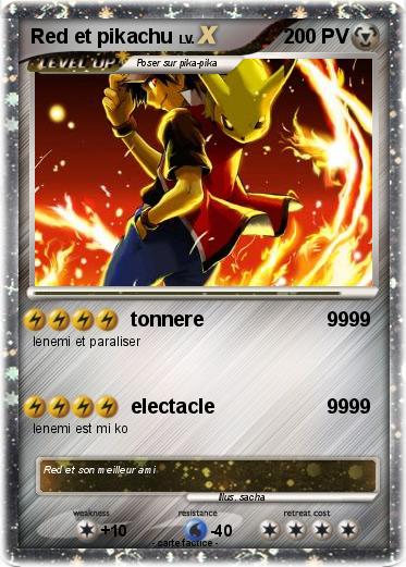 Pokemon Red et pikachu