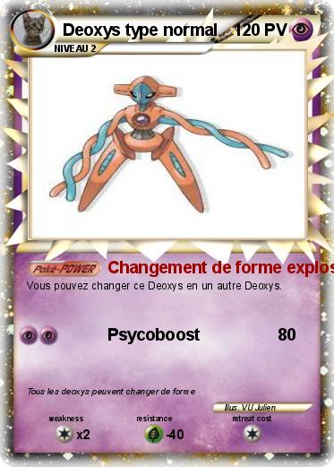 Pokemon Deoxys type normal